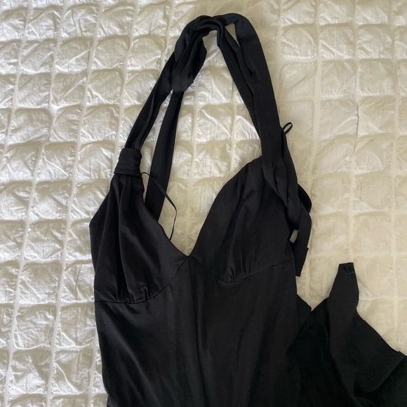 Trina Turk Strappy Waist Tie Black Jumpsuit - Picture 2 of 5